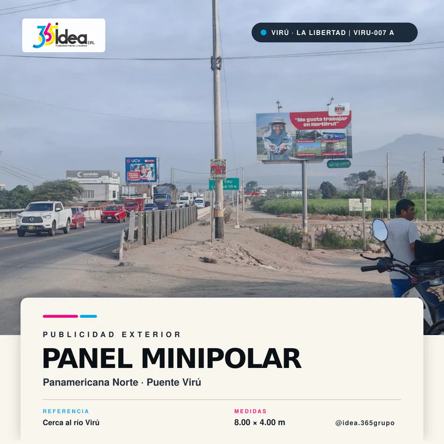 Panel publicitario VIRU-007, cara A